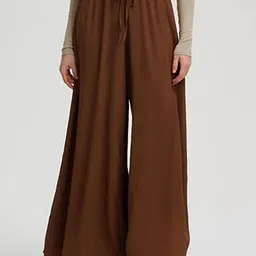 Kotty Women High-Rise Easy Wash Loose-Fit Pleated Wide Leg Trousers-image-39