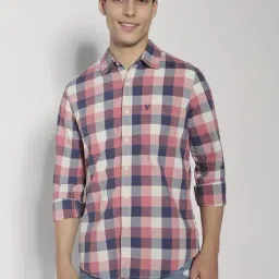 American Eagle Multicolored Slim Fit Checks Shirt-picture-17