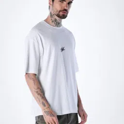Jack & Jones Bright White Cotton Oversized Printed T-Shirt image 3