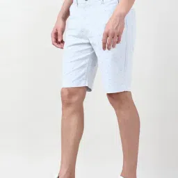Peter England Blue Cotton Regular Fit Printed Shorts image 3
