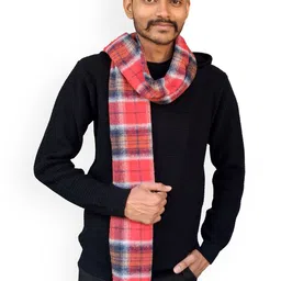 SWITCHON Men Checked Merino Wool Mufflers image 4