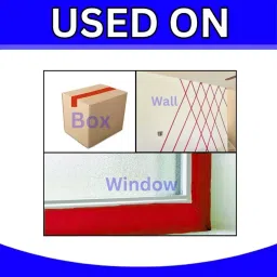 VCR 50 m x 96 mm Biaxially Oriented Polypropylene Red Color Tape, 1 Roll Per Pack image 5