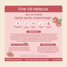 Nat Habit Five Oil Hibiscus Conditioner With Fenugreek-150ml image 4