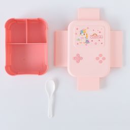 fab n funky Freezer & Leak Proof Lunch Box with Unicorn Theme Print - Pink-picture-39