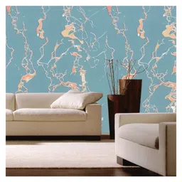 JAAMSO ROYALS Blue Marble Design Wallpaper For Home Décor & Wall Décor-picture-23