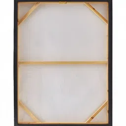 Home Centre White & Gold-Toned Abstract Printed Canvas Wall Art image 3