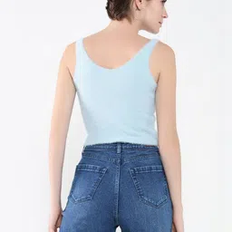 SHOWOFFFF Fringed Tank Crop Top image 3