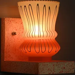 SOMIL Orange Glass Cylinder Printed Wall Lamps-picture-18