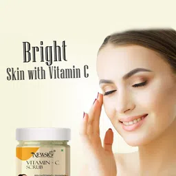 Newsio Set Of 2 Vitamin C Scrub For Brightening Skin With Hyaluronic Acid- 100 g Each image 2