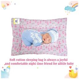 Babytoons Baby Bedding Set New Born Gaddi with Pillows (0-6 Months) Pink image 5