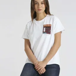 Pepe Jeans White Cotton Printed T-Shirt image 4