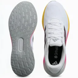 Adidas Men's RUNFALCON 5 White Running Shoes image 4