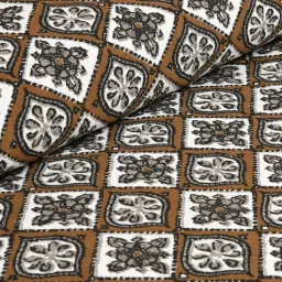 JaipurFabric Chocolate 180 TC 100% Cotton Kite Walk Double Bedsheet with 2 Pillow Covers image 4