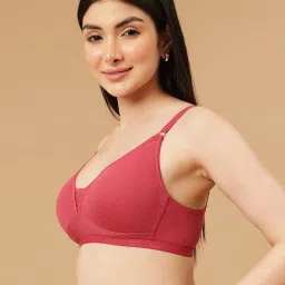 Clovia Pink Non Wired Non Padded T-Shirt Bra image 4