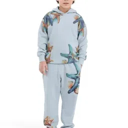 Rare Ones Boys Blue Cotton Blend Printed Trackpants image 5