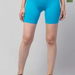HIRRUX Women Pack of 2 Skinny Fit Low-Rise Cycling Sports Shorts-picture-20