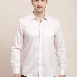 Turtle Light Pink Cotton Slim Fit Digital Print Formal Shirt image 4