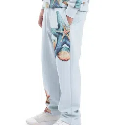 Rare Ones Boys Blue Cotton Blend Printed Trackpants image 4