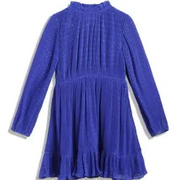 TOMMY HILFIGER Girls Blue Solid Dress-picture-17