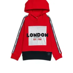 H by Hamleys Boys Red Printed Full Sleeves Sweatshirt-image-86