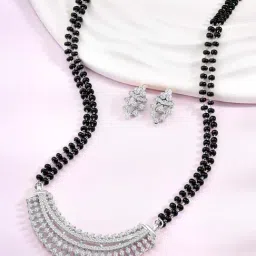 Peora Silver Collar Drop Sets for Women-image-36