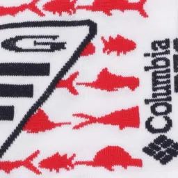 Columbia White Polyester Printed Socks Pack of 3 image 4