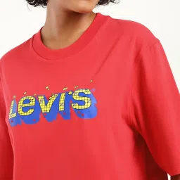 Levi's Red Logo Print T-Shirt image 4
