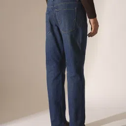 Selected Homme Blue Cotton Straight Fit Jeans image 4