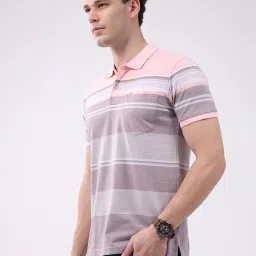 Monte Carlo Coral Striped Regular Fit T-Shirt image 4