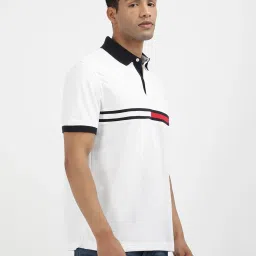Tommy Hilfiger Fresh White Cotton Regular Fit Graphic Polo T-Shirt image 4