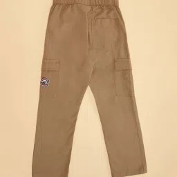 Pantaloons Junior Boys Sand Cotton Solid Track Bottoms & Joggers image 4