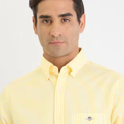 GANT Yellow Regular fit Stripes Shirt image 4