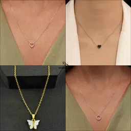 Boghra Sales Set Of 4 Gold-Plated Brass Pearls Chain-picture-21