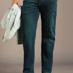 Louis Philippe Blue Cotton Slim Fit Jeans-picture-39