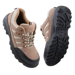 Fuel Steel Toe Safety Shoes Low Ankle Single Density PU Sole Beige, Torpedo Size UK 9-picture-15