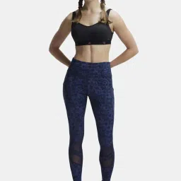 Jockey Blue Printed Sports Leggings image 4