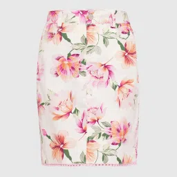 VERO MODA GIRL Kids Cloud Dancer Floral Print Skirt image 4