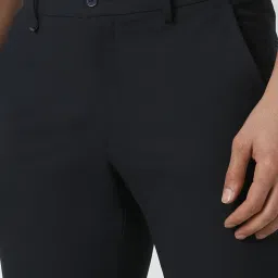 Van Heusen Navy Slim Fit Trousers image 4