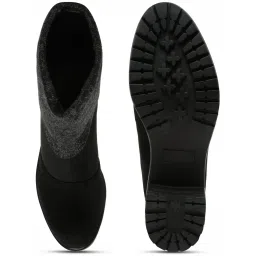 Flat N Heels Women's Black Casual Booties image 4