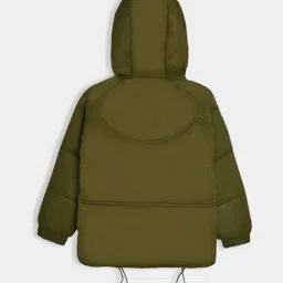 MiArcus Unisex Olive Solid Full Sleeves Jacket image 3