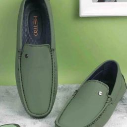 Metro Men's Green Casual Loafers-picture-6