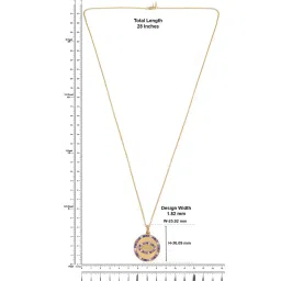 crash.club By CKC 925 Sterling Silver Golden Pendant with Chain for Men image 4