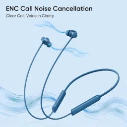 realme Buds Wireless 5 Lite in Ear BT Neckband with 35Hrs Playback & IP55 (Haze Blue) image 4