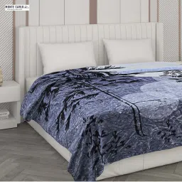 Monte Carlo Blue Polyester 600 GSM Winter Blanket image 4