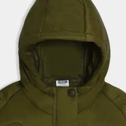 MiArcus Unisex Olive Solid Full Sleeves Jacket image 4