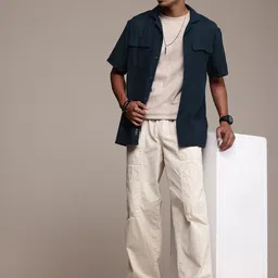 The Roadster Life Co. Relaxed Fit Drop-Shoulder Sleeves Pure Cotton Casual Shirt image 5