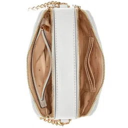 GUESS White Quilted Camera Bag image 4