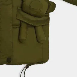 MiArcus Unisex Olive Solid Full Sleeves Jacket image 5