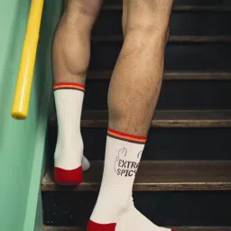 The Souled Store White Regular Fit Embroidery Socks-image-77