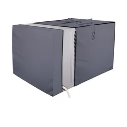 Stylista Grey Solid Waterproof Air Conditioner Covers image 1